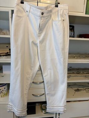 Chico's White Denim vs Button-Front Jeans